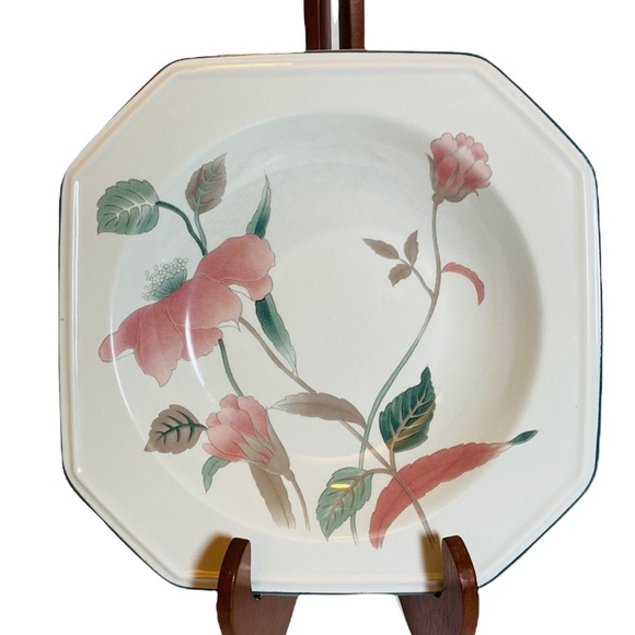 Set of 4 Rim Soup Bowl Silk Flowers by MIKASA - Picture 2 of 4